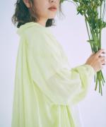 コットンラミースラブローン　2wayワンピース